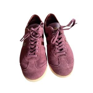 Gola Bullet Pearl Burgundy Suede Metallic Sneakers CLA838 Womens 9